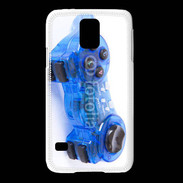 Coque Samsung Galaxy S5 Manette de jeux bleue