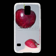 Coque Samsung Galaxy S5 Cerise et bouche 3