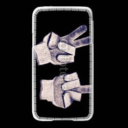 Coque Samsung Galaxy S5 double fuck gants
