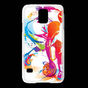 Coque Samsung Galaxy S5 Joueur de basket en dessin