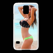 Coque Samsung Galaxy S5 Belle femme à la plage 10
