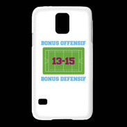 Coque Samsung Galaxy S5 Bonus Offensif-Défensif Blanc