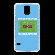 Coque Samsung Galaxy S5 Bonus Offensif-Défensif Bleu