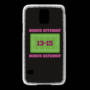 Coque Samsung Galaxy S5 Bonus Offensif-Défensif Noir