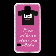 Coque Samsung Galaxy S5 Demi de mêlée Bonus offensif-défensif Rose 2