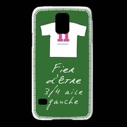 Coque Samsung Galaxy S5 3/4 aile gauche Bonus offensif-défensif Vert