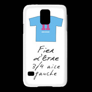 Coque Samsung Galaxy S5 3/4 aile gauche Bonus offensif-défensif Blanc 2