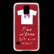 Coque Samsung Galaxy S5 3/4 aile droit Bonus offensif-défensif Rouge