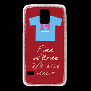 Coque Samsung Galaxy S5 3/4 aile droit Bonus offensif-défensif Rouge 2