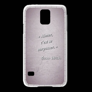 Coque Samsung Galaxy S5 Aimer Rose Citation Oscar Wilde