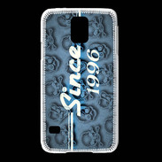 Coque Samsung Galaxy S5 Since crane bleu 1996