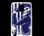 Coque Samsung Galaxy S5 Tête de mort Biker USA