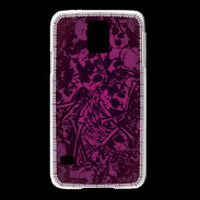 Coque Samsung Galaxy S5 Skull and bones Rose