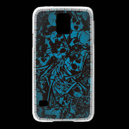 Coque Samsung Galaxy S5 Skull and bones Bleu