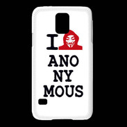 Coque Samsung Galaxy S5 I love anonymous