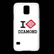 Coque Samsung Galaxy S5 I love Diamond