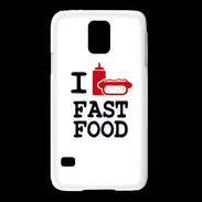 Coque Samsung Galaxy S5 I love Fast Food