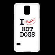 Coque Samsung Galaxy S5 I love Hot Dogs