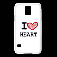 Coque Samsung Galaxy S5 I love Heart