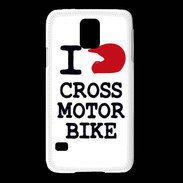 Coque Samsung Galaxy S5 i love Cross Motor