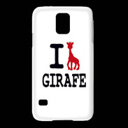 Coque Samsung Galaxy S5 I love Girafe