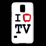 Coque Samsung Galaxy S5 I love TV