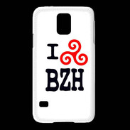 Coque Samsung Galaxy S5 I love BZH 2