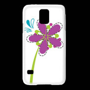Coque Samsung Galaxy S5 fleurs 3