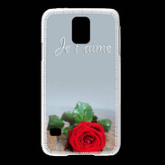 Coque Samsung Galaxy S5 Belle rose PR