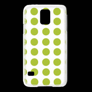 Coque Samsung Galaxy S5 pois vert clair