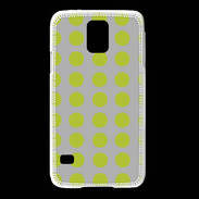 Coque Samsung Galaxy S5 pois gris & vert