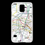 Coque Samsung Galaxy S5 Plan de métro de Paris