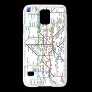 Coque Samsung Galaxy S5 Plan de métro de Londres