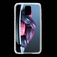 Coque Samsung Galaxy S5 Macaron mauve PR 10