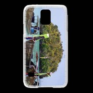 Coque Samsung Galaxy S5 DP Barge en bord de plage
