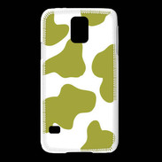 Coque Samsung Galaxy S5 vache verte