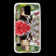 Coque Samsung Galaxy S5 DP Papillon mirroir