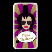 Coque Samsung Galaxy S5 Miss business Brune