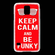 Coque Samsung Galaxy S5 Keep Calm Funky Rouge