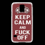 Coque Samsung Galaxy S5 Keep Calm Fuck Off Brique