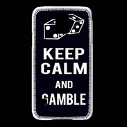 Coque Samsung Galaxy S5 Keep Calm Gamble Noir