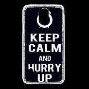 Coque Samsung Galaxy S5 Keep Calm Hurry up Noir