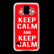 Coque Samsung Galaxy S5 Keep Calm Rouge