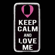 Coque Samsung Galaxy S5 Keep Calm Love Noir