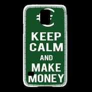 Coque Samsung Galaxy S5 Keep Calm Make money Vert