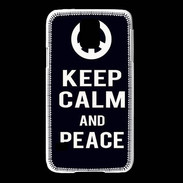 Coque Samsung Galaxy S5 Keep Calm Peace Noir