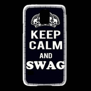 Coque Samsung Galaxy S5 Keep Calm Swag Noir