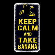 Coque Samsung Galaxy S5 Keep Calm Take Banana Noir