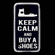 Coque Samsung Galaxy S5 Keep Calm Buy Shoes Noir