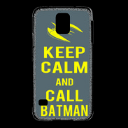 Coque Samsung Galaxy S5 Keep Calm Call Batman Gris
